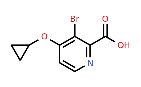 CAS 1243407-67-1 | 3-Bromo-4-cyclopropoxypicolinic acid