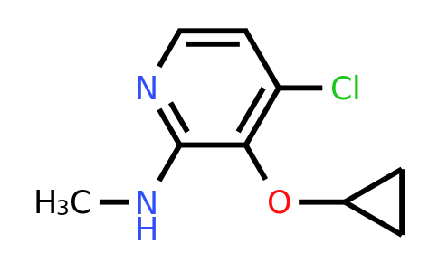 CAS 1243407-70-6 | 4-Chloro-3-cyclopropoxy-N-methylpyridin-2-amine
