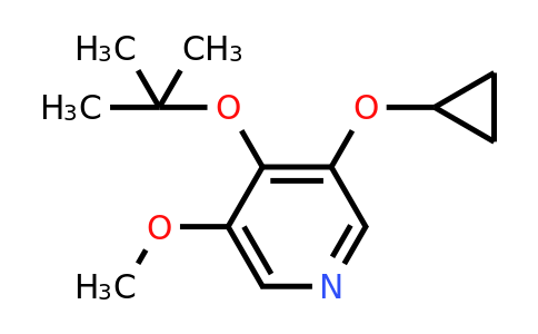 CAS 1243407-76-2 | 4-Tert-butoxy-3-cyclopropoxy-5-methoxypyridine