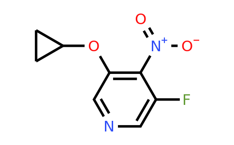 CAS 1243407-80-8 | 3-Cyclopropoxy-5-fluoro-4-nitropyridine