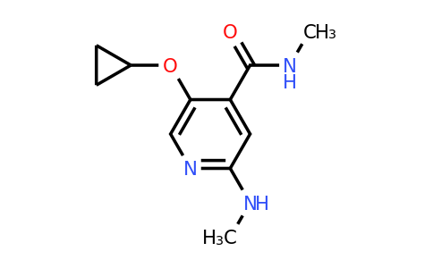 CAS 1243407-81-9 | 5-Cyclopropoxy-N-methyl-2-(methylamino)isonicotinamide