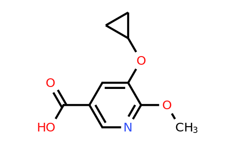 CAS 1243407-87-5 | 5-Cyclopropoxy-6-methoxynicotinic acid