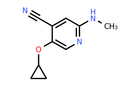 CAS 1243407-90-0 | 5-Cyclopropoxy-2-(methylamino)isonicotinonitrile