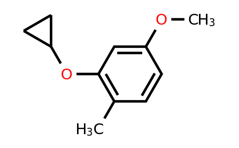 CAS 1243407-94-4 | 2-Cyclopropoxy-4-methoxy-1-methylbenzene
