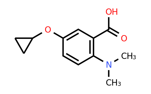 CAS 1243407-98-8 | 5-Cyclopropoxy-2-(dimethylamino)benzoic acid