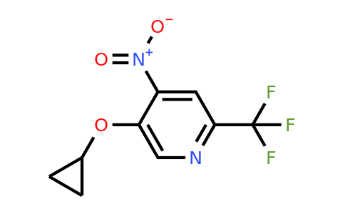 CAS 1243407-99-9 | 5-Cyclopropoxy-4-nitro-2-(trifluoromethyl)pyridine