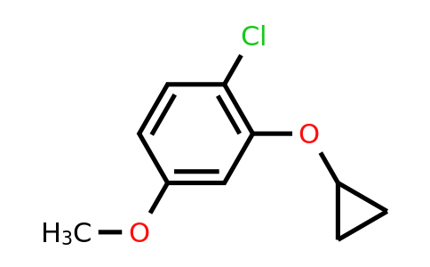 CAS 1243408-05-0 | 1-Chloro-2-cyclopropoxy-4-methoxybenzene