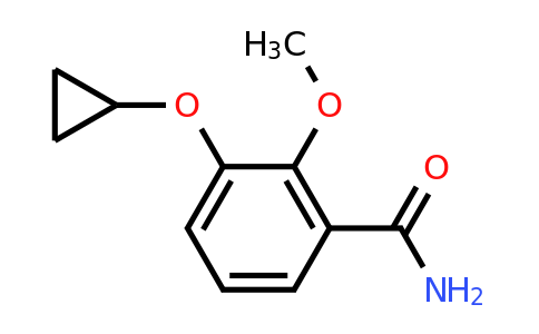 CAS 1243408-25-4 | 3-Cyclopropoxy-2-methoxybenzamide