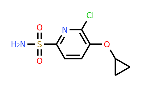 CAS 1243408-39-0 | 6-Chloro-5-cyclopropoxypyridine-2-sulfonamide
