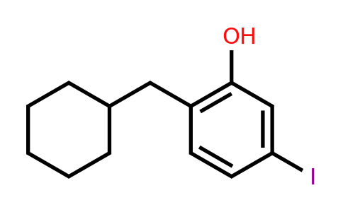 CAS 1243408-42-5 | 2-(Cyclohexylmethyl)-5-iodophenol