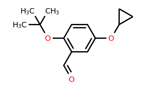 CAS 1243408-48-1 | 2-Tert-butoxy-5-cyclopropoxybenzaldehyde