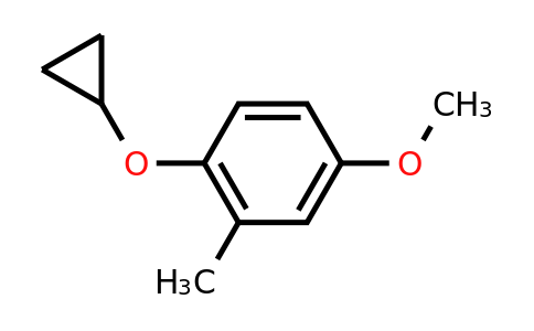CAS 1243408-49-2 | 1-Cyclopropoxy-4-methoxy-2-methylbenzene