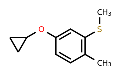 CAS 1243408-50-5 | (5-Cyclopropoxy-2-methylphenyl)(methyl)sulfane