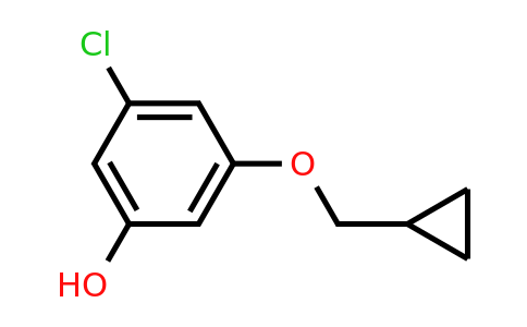 CAS 1243408-51-6 | 3-Chloro-5-(cyclopropylmethoxy)phenol
