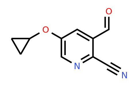 CAS 1243408-52-7 | 5-Cyclopropoxy-3-formylpicolinonitrile