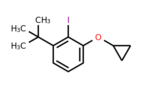 CAS 1243408-54-9 | 1-Tert-butyl-3-cyclopropoxy-2-iodobenzene