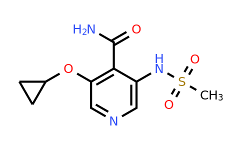CAS 1243408-62-9 | 3-Cyclopropoxy-5-(methylsulfonamido)isonicotinamide