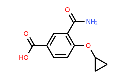 CAS 1243408-64-1 | 3-Carbamoyl-4-cyclopropoxybenzoic acid