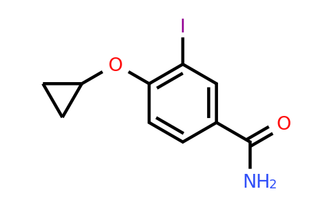CAS 1243408-77-6 | 4-Cyclopropoxy-3-iodobenzamide