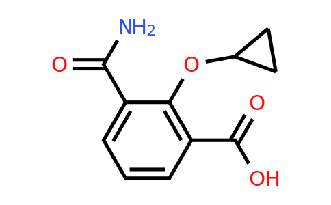 CAS 1243408-83-4 | 3-Carbamoyl-2-cyclopropoxybenzoic acid