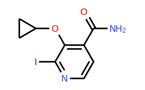 CAS 1243408-91-4 | 3-Cyclopropoxy-2-iodoisonicotinamide