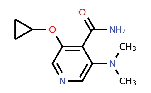 CAS 1243408-98-1 | 3-Cyclopropoxy-5-(dimethylamino)isonicotinamide