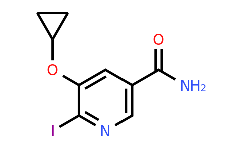 CAS 1243408-99-2 | 5-Cyclopropoxy-6-iodonicotinamide