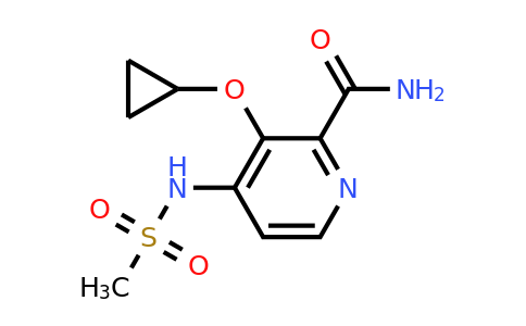 CAS 1243409-08-6 | 3-Cyclopropoxy-4-(methylsulfonamido)picolinamide