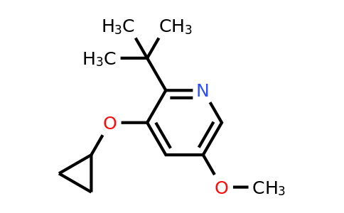 CAS 1243409-09-7 | 2-Tert-butyl-3-cyclopropoxy-5-methoxypyridine