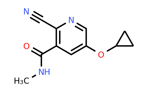 CAS 1243409-10-0 | 2-Cyano-5-cyclopropoxy-N-methylnicotinamide