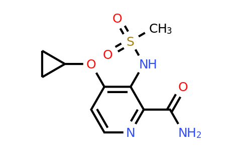 CAS 1243409-12-2 | 4-Cyclopropoxy-3-(methylsulfonamido)picolinamide