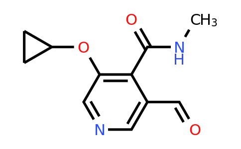 CAS 1243409-30-4 | 3-Cyclopropoxy-5-formyl-N-methylisonicotinamide