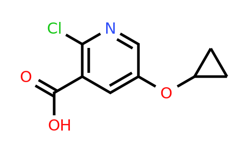 CAS 1243409-31-5 | 2-Chloro-5-cyclopropoxynicotinic acid