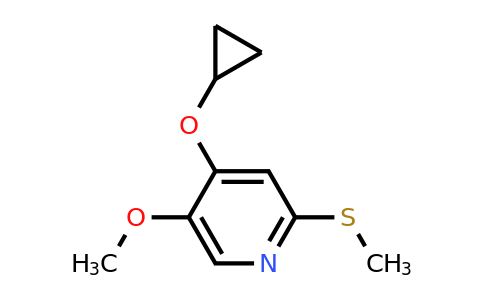 CAS 1243409-33-7 | 4-Cyclopropoxy-5-methoxy-2-(methylsulfanyl)pyridine
