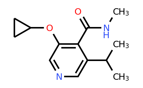 CAS 1243409-38-2 | 3-Cyclopropoxy-5-isopropyl-N-methylisonicotinamide
