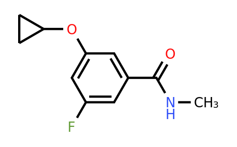 CAS 1243409-49-5 | 3-Cyclopropoxy-5-fluoro-N-methylbenzamide