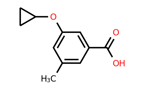 CAS 1243409-58-6 | 3-Cyclopropoxy-5-methylbenzoic acid