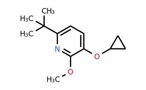 CAS 1243409-59-7 | 6-Tert-butyl-3-cyclopropoxy-2-methoxypyridine