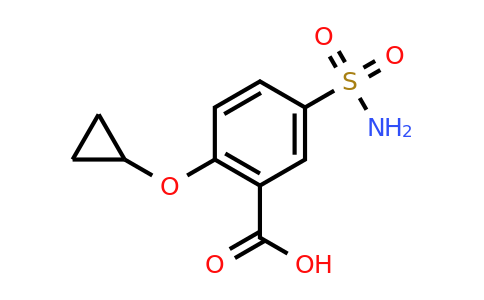 CAS 1243409-63-3 | 2-Cyclopropoxy-5-sulfamoylbenzoic acid