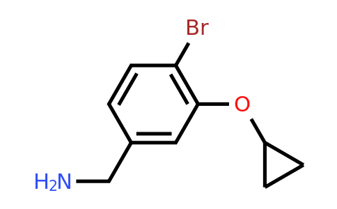 CAS 1243409-69-9 | (4-Bromo-3-cyclopropoxyphenyl)methanamine