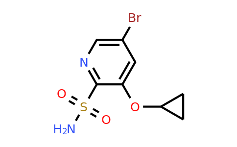 CAS 1243409-78-0 | 5-Bromo-3-cyclopropoxypyridine-2-sulfonamide