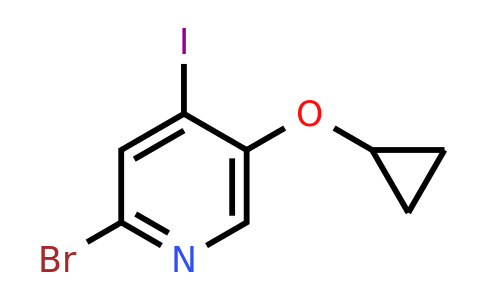CAS 1243409-93-9 | 2-Bromo-5-cyclopropoxy-4-iodopyridine