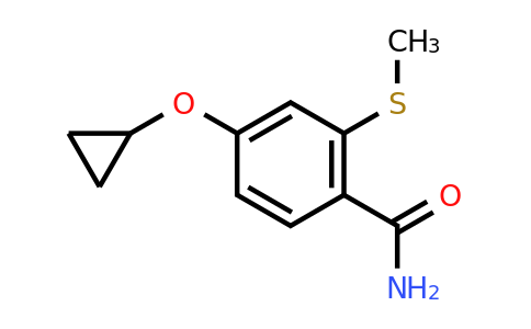 CAS 1243409-95-1 | 4-Cyclopropoxy-2-(methylthio)benzamide