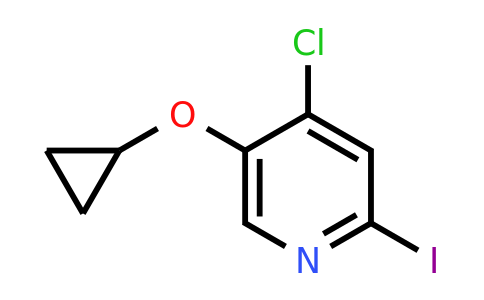 CAS 1243409-96-2 | 4-Chloro-5-cyclopropoxy-2-iodopyridine