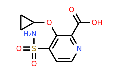 CAS 1243409-97-3 | 3-Cyclopropoxy-4-sulfamoylpicolinic acid