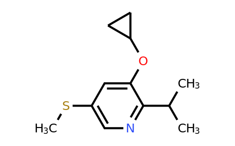 CAS 1243409-98-4 | 3-Cyclopropoxy-2-isopropyl-5-(methylthio)pyridine