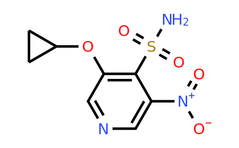 CAS 1243410-00-5 | 3-Cyclopropoxy-5-nitropyridine-4-sulfonamide