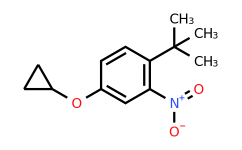 CAS 1243410-01-6 | 1-Tert-butyl-4-cyclopropoxy-2-nitrobenzene