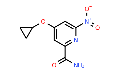 CAS 1243410-03-8 | 4-Cyclopropoxy-6-nitropicolinamide