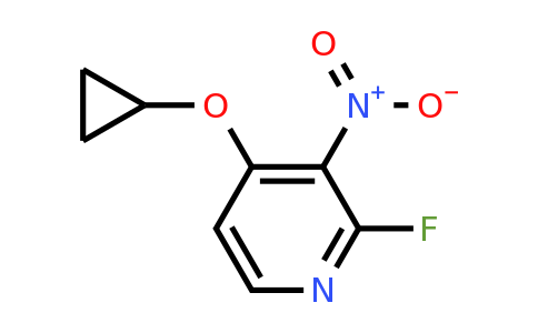 CAS 1243410-11-8 | 4-Cyclopropoxy-2-fluoro-3-nitropyridine